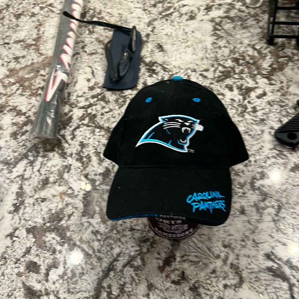 Vintage old school retro style Carolina Panthers one size fits all Official veh.